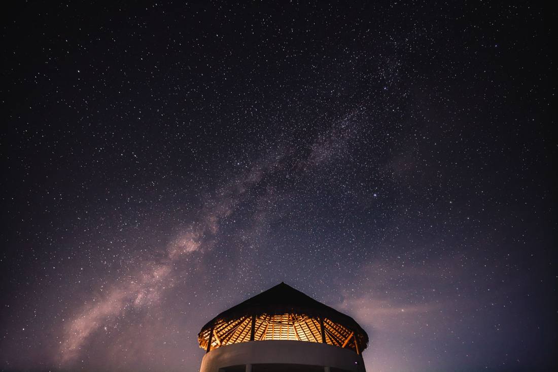 Milky Way over the Casa Tara palapa