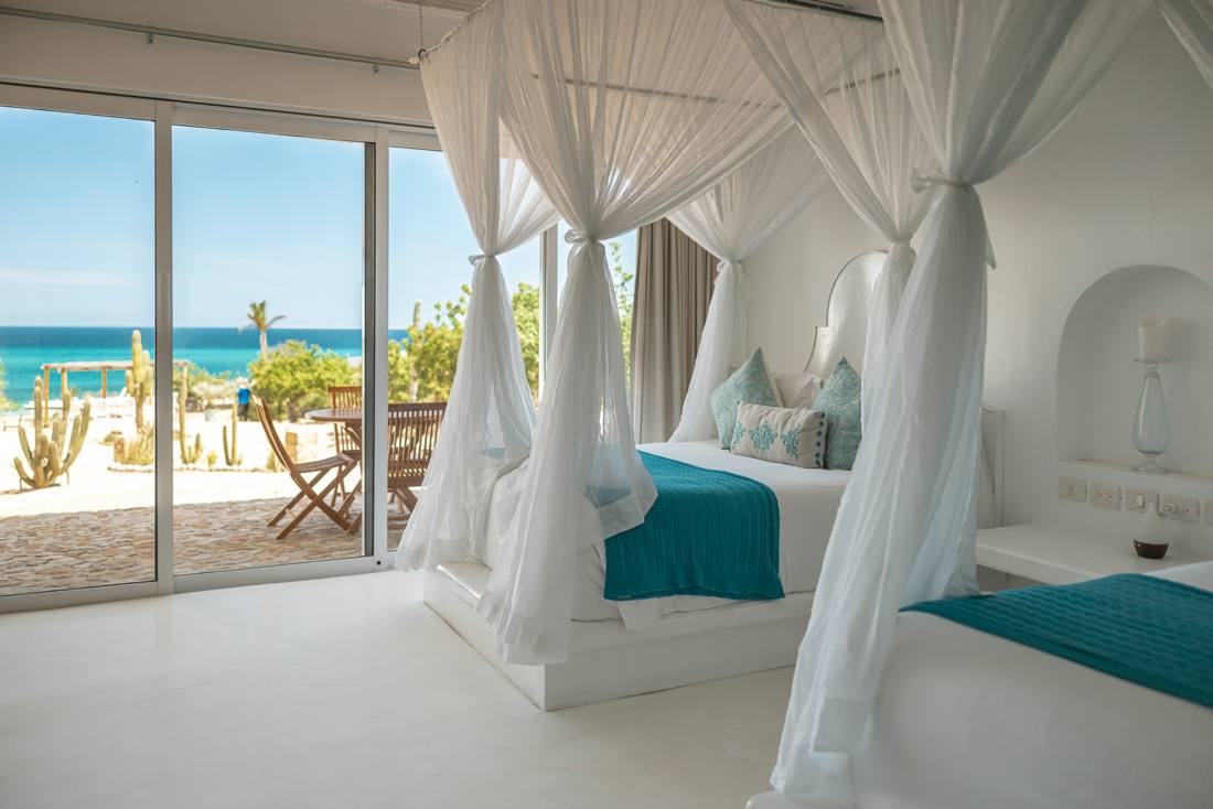 Oceanfront room at Casa Tara